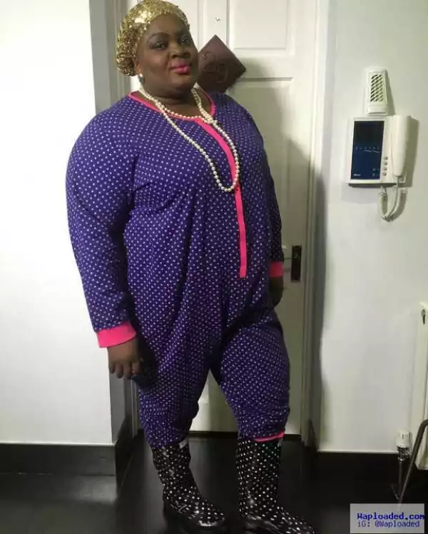 Actress Eniola Badmus Rocks Pyjamas& A Pair Of Boots… Yea Or Nay? (Photo)